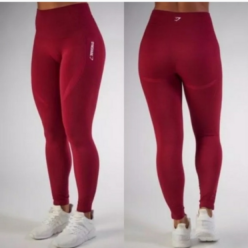 Gymshark OG Seamless Leggings Beet Size Small